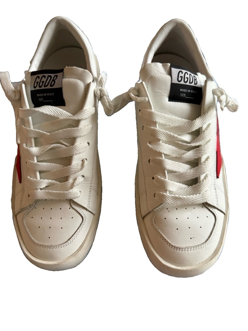 Golden Goose Stardan LTD Limited Edition #386/450 White Red Star Sneakers EU 37